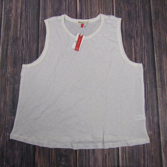Marine Layer NEW NWT Womens XL Ivory White Oversized Tank Top - Picture 1 of 5